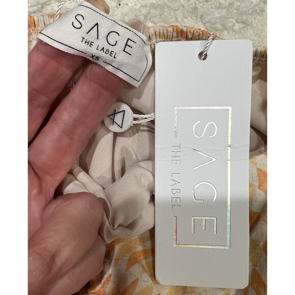 NWT Sage The Label Halter midi dress with a low back and a wrap-style skirt XS - Picture 7 of 8